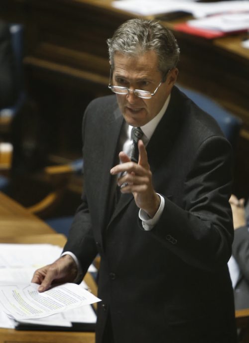 WAYNE GLOWACKI / WINNIPEG FREE PRESS

Premier Brian Pallister during question period in the Manitoba Legislature Monday. Nick Martin/Larry Kusch  stories  April 3     2017