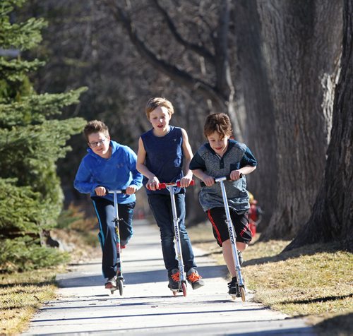 RUTH BONNEVILLE  / WINNIPEG FREE PRESS


Neighbourhood friends, all age 10yrs,  enjoy the warm afternoon sunshine as they race their scooters down their block in the Wolsely area Wednesday afternoon.
Names - Eli Firlotte - shorts, Schaefer Angbrecht - blond with short sleeves and Sheldon Unrau - blue long sleeved shirt.  

Standup


April 05, 2017