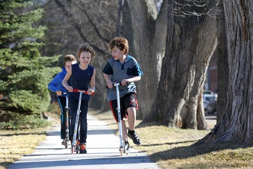 RUTH BONNEVILLE  / WINNIPEG FREE PRESS


Neighbourhood friends, all age 10yrs,  enjoy the warm afternoon sunshine as they race their scooters down their block in the Wolsely area Wednesday afternoon.
Names - Eli Firlotte - shorts, Schaefer Angbrecht - blond with short sleeves and Sheldon Unrau - blue long sleeved shirt.  

Standup


April 05, 2017
