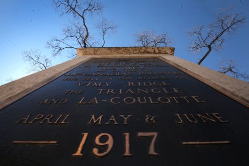RUTH BONNEVILLE  / WINNIPEG FREE PRESS

49.8 Feature photos of the Monument in Vimy Ridge Park in Winnipeg for the Soldiers who gave their lives and served in the Battle of Vimy Ridge in the 1st World War.  For story on 100th year anniversary.
April 05, 2017