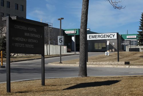 RUTH BONNEVILLE  / WINNIPEG FREE PRESS

Outside mug shots of Concordia Hospital and its Emergency.  For story on health care funding.  

April 06, 2017