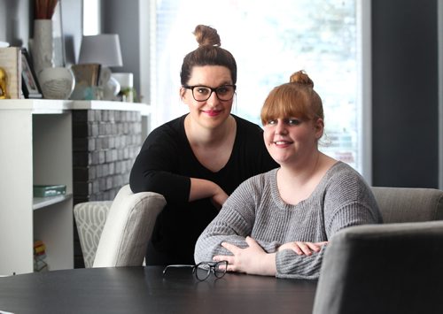 RUTH BONNEVILLE  / WINNIPEG FREE PRESS

Portrait of Free Press writers Jen Zoratti and Erin Lebar to go with launch of podcast debut.  

April 06, 2017