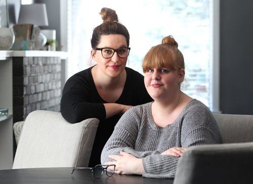 RUTH BONNEVILLE  / WINNIPEG FREE PRESS

Portrait of Free Press writers Jen Zoratti and Erin Lebar to go with launch of podcast debut.  

April 06, 2017