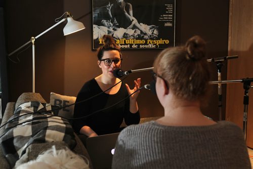 RUTH BONNEVILLE  / WINNIPEG FREE PRESS

Portrait of Free Press writers Jen Zoratti and Erin Lebar to go with launch of podcast debut.  

April 06, 2017