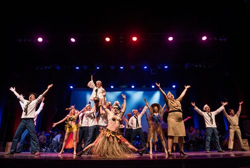 DAVID LIPNOWSKI / WINNIPEG FREE PRESS

The cast of South Pacific perform during a media call Friday, April 7, 2017 at the
Centennial Concert Hall.