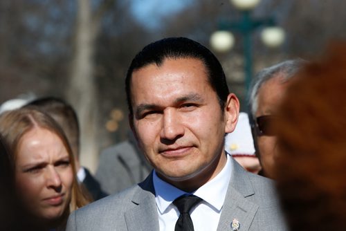 WAYNE GLOWACKI / WINNIPEG FREE PRESS

Wab Kinew announced his candidacy for leader of the Manitoba New Democratic Party Monday morning.¤Larry Kusch / Nick Martin stories    April 10     2017