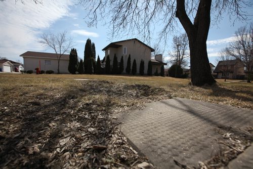 RUTH BONNEVILLE /  WINNIPEG FREE PRESS

The front lawn of Kristin and Matthew Lamontagne's front lawn on Millwood Meadow in Transcona has deep tractor ruts, missing walkway and a large bare patch of dirt 4 years after the City of Wpg. damaged it  while fixing a broken water main.  They have been fighting the city to fix it for the past 4 years but nothing has been done.

See story.  


April 11, 2017