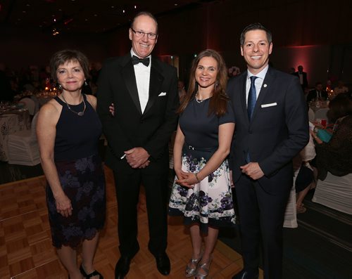 JASON HALSTEAD / WINNIPEG FREE PRESS

L-R: Joanne Burns (Misericordia Gala committee member), Charlie Burns (Misericordia Health Centre Foundation board member and gala sponsor PPI Solutions), Tracy Bowman and Mayor Brian Bowman at the Misericordia Gala at the RBC Convention Centre Winnipeg, on April 8, 2017. (See Social Page)