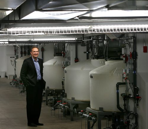 WAYNE GLOWACKI / WINNIPEG FREE PRESS

Jeff Peitsch, CEO of Bonify, he is in the production hall by the nutrient tanks for the grow rooms nearby.   Martin Cash story April 12     2017