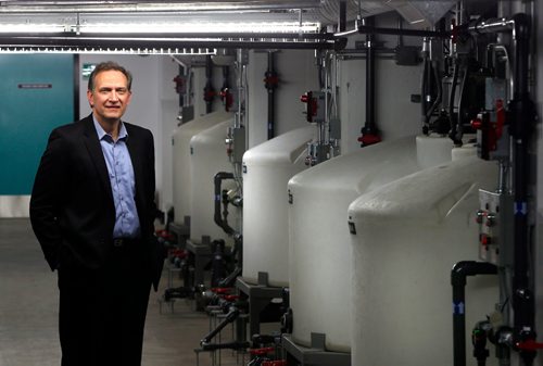 WAYNE GLOWACKI / WINNIPEG FREE PRESS

Jeff Peitsch, CEO of Bonify, he is in the production hall by the nutrient tanks for the grow rooms nearby.   Martin Cash story April 12     2017