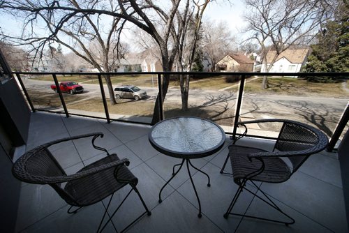 WAYNE GLOWACKI / WINNIPEG FREE PRESS

Homes. The infill condo project at 218 Enfield Crescent in St. Boniface.  The balcony view from the second floor condo.   Todd Lewys story April 13 2017