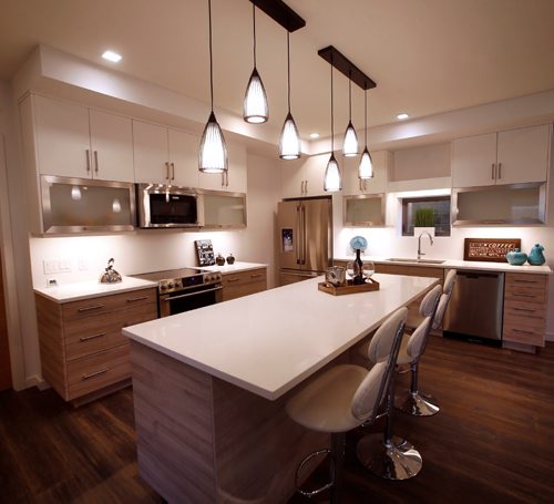 WAYNE GLOWACKI / WINNIPEG FREE PRESS
Homes. The infill condo project at 218 Enfield Crescent in St. Boniface. The kitchen in the main floor condo. Todd Lewys story April 13 2017