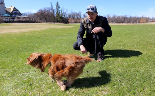 TREVOR HAGAN / WINNIPEG FREE PRESS
Jason Nichol in Assiniboine Park, during a streeter about legalization of pot in Canada, Saturday, April 15, 2017.