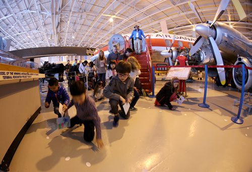 TREVOR HAGAN / WINNIPEG FREE PRESS
Easter Egg hunt at the Royal Aviation Museum of Western Canada, Sunday, April 16, 2017.
