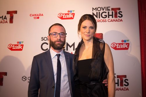 JEN DOERKSEN/WINNIPEG FREE PRESS
Jacob Tierney and Ali Tataryn, stars of Lovesick, on the red carpet for a special screening of Lovesick in celebration of National Canadian Film Day and #Canada150. The screening was held at the Centennial Concert Hall. Wednesday, April 19, 2017.