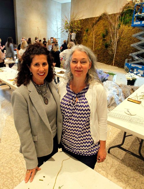 BORIS MINKEVICH / WINNIPEG FREE PRESS
From left, Hennie Corrin and Hazel Borys are the Co-chairs for Art in Bloom event at the Winnipeg Art Gallery. April 20, 2017