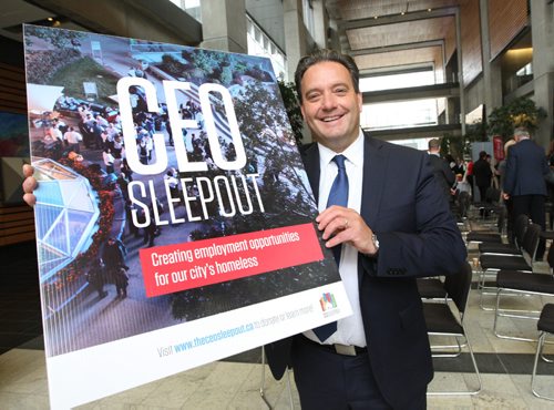 WAYNE GLOWACKI / WINNIPEG FREE PRESS


 Stefano Grande, CEO of Downtown Winnipeg BIZ was at the launch of the  6th Annual CEO Sleepout and the Push for Change presentation featuring Joe Roberts  that was held in the Manitoba Hydro building Thursday morning. ¤Downtown Winnipeg BIZ and End Homelessness Winnipeg have partnered to bring the Sleepout to the RBC Convention Centre this fall. Scott Emmerson story
April 20 2017