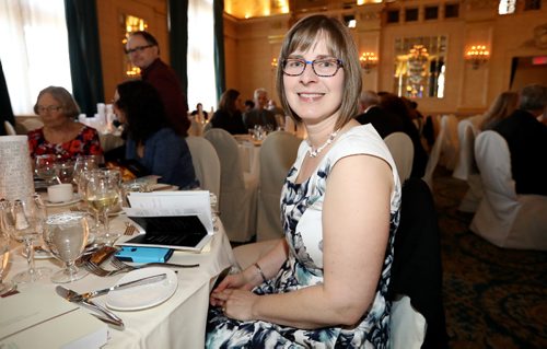 TREVOR HAGAN / WINNIPEG FREE PRESS
Angeline Schellenberg at the Manitoba Book Awards, Saturday, April 22, 2017.