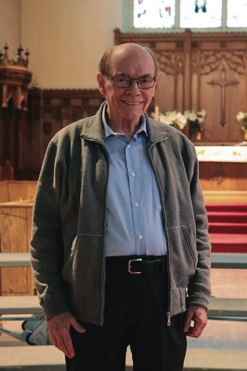 Canstar Community News April 19, 2017 - Peter Spencer, I Remember Mama director with the Shoestring Players at St. Johns Cathedral. (LIGIA BRAIDOTTI/CANSTAR COMMUNITY NEWS/TIMES)