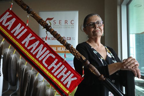 RUTH BONNEVILLE /  WINNIPEG FREE PRESS

MEDIA ADVISORY
 
 
Portrait of Leslie Spillett, Executive Director of Ka Ni Kanichihk at press conference announcing NEW PARTNERSHIP with SERC that works to increase Indigenous community engagement and understanding of sexuality and reproductive health was held at United Way Wednesday.  

See Jen's story

April 26, 2017