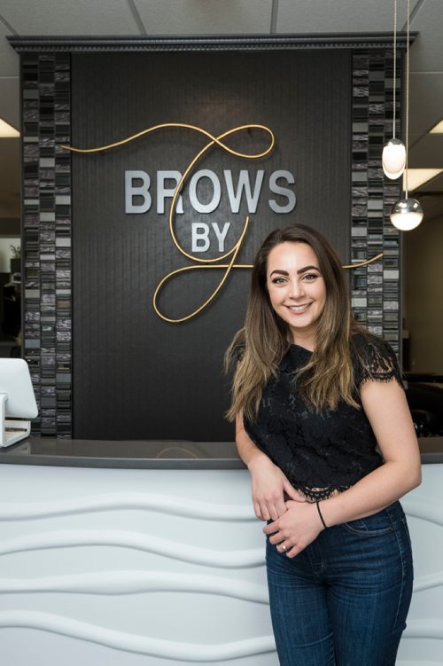 DAVID LIPNOWSKI / WINNIPEG FREE PRESS

Founder and CEO of Brows by G, Giovanna Minenna at her shop on Grant Ave Thursday April 27, 2017.