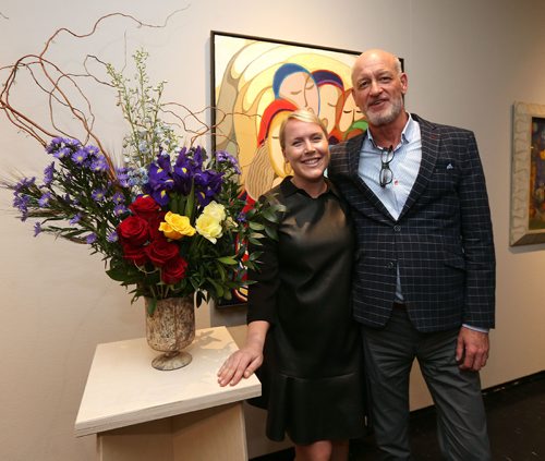 JASON HALSTEAD / WINNIPEG FREE PRESS

L-R: Jordan Meagher (The Forks Renewal Corporation) and Paul Jordan (CEO of The Forks Renewal Corporation) at the Art In Bloom show opening on April 20, 2017 at the Winnipeg Art Gallery at the Art In Bloom show opening on April 20, 2017 at the Winnipeg Art Gallery. (See Social Page)