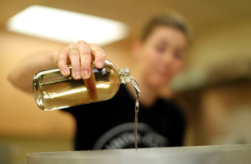 TREVOR HAGAN / WINNIPEG FREE PRESS
Teri-Lynn and Chad Friesen, owners of Abiding Citizen, a line of bitters and shrubs for cocktails, Monday, May 1, 2017.