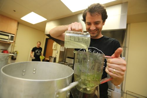 TREVOR HAGAN / WINNIPEG FREE PRESS
Teri-Lynn and Chad Friesen, owners of Abiding Citizen, a line of bitters and shrubs for cocktails, Monday, May 1, 2017.