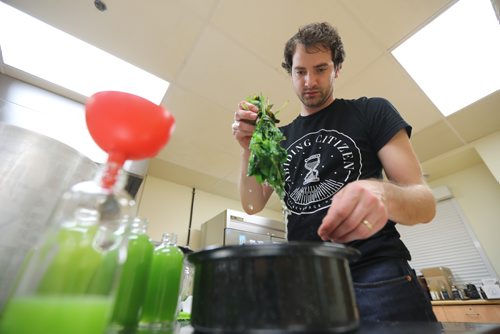 TREVOR HAGAN / WINNIPEG FREE PRESS
Teri-Lynn and Chad Friesen, owners of Abiding Citizen, a line of bitters and shrubs for cocktails, Monday, May 1, 2017.