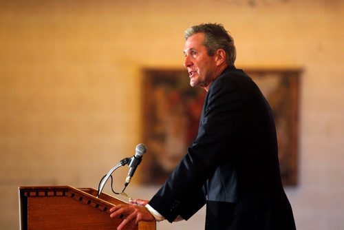 BORIS MINKEVICH / WINNIPEG FREE PRESS
Manitoba Premier Brian Pallister gave the keynote address at a conference at the Fort Garry Hotel hosted by The Canadian Council for Public-Private Partnerships, (CCPPP) and The Winnipeg Chamber of Commerce. May 2, 2017