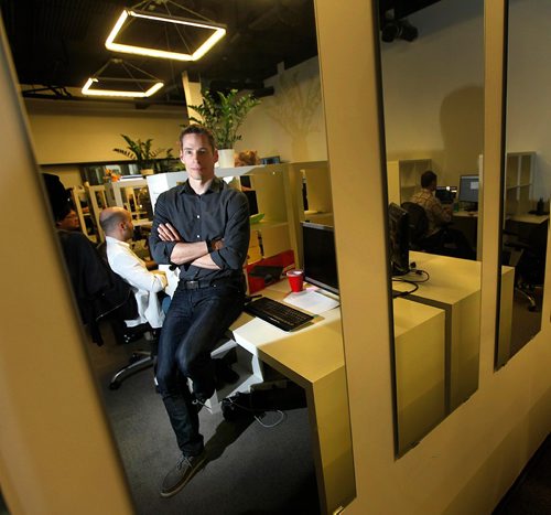 PHIL HOSSACK / WINNIPEG FREE PRESS  - Kevin Glasier, president of Tactica Interactive poses in his company's offices. Tactica is an interactive digital media company, for a story on the growth of that sector and the confidence the province has shown by extending a tax credit until 2020. -  May2, 2017