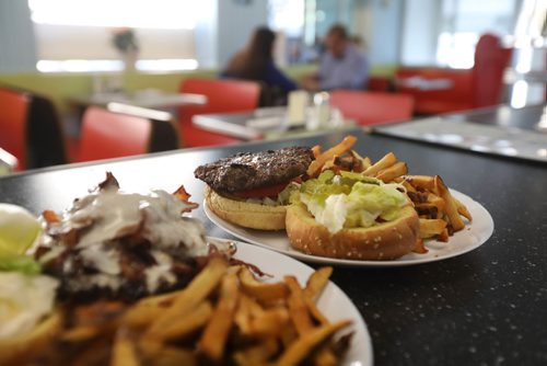 RUTH BONNEVILLE /  WINNIPEG FREE PRESS

Sunday City piece: White Star Diner, new location at 258 Kennedy St.  owner Bruce Smedts.  Photos of their new location recently renovated.  
See Dave Sanderson story.  Specialty burgers and homemade fries. 

May 02, 2017