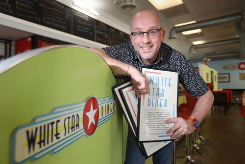 RUTH BONNEVILLE /  WINNIPEG FREE PRESS

Sunday City piece: White Star Diner, new location at 258 Kennedy St.  owner Bruce Smedts.  Photos of their new location recently renovated.  
See Dave Sanderson story.  

May 02, 2017