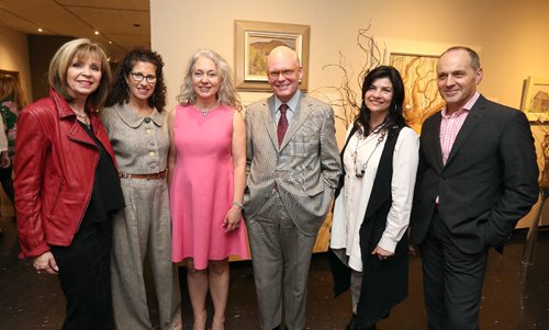 JASON HALSTEAD / WINNIPEG FREE PRESS

L-R: Karen Menkis, Hennie Corrin (Art In Bloom co-chair), Hazel Borys (Art In Bloom co-chair), James Ripley, Charlene Brown and Stephen Borys (WAG director & CEO) at the Art In Bloom show opening on April 20, 2017 at the Winnipeg Art Gallery at the Art In Bloom show opening on April 20, 2017 at the Winnipeg Art Gallery. (See Social Page)