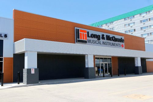 BORIS MINKEVICH / WINNIPEG FREE PRESS
Long & McQuades new flagship Winnipeg store. Exterior photo. For Mondays real estate column. Murray McNeill story. May 5, 2017