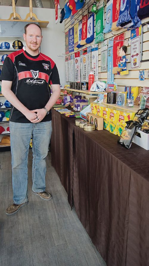 Canstar Community News April 20, 2017 - Bryan Cummins opened Unique Ireland, a stand alone European gift shop, at the south end of Pembina Highway on April 1. (DANIELLE DA SILVA/CANSTAR/SOU'WESTER).
