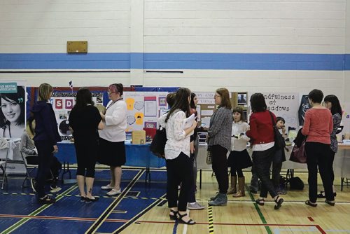 Canstar Community News MAY 1, 2017 - People learn about mental health programs within Winnipeg School Divisions schools at the Healthy Minds event. (LIGIA BRAIDOTTI/CANSTAR COMMUNITY NEWS/TIMES)