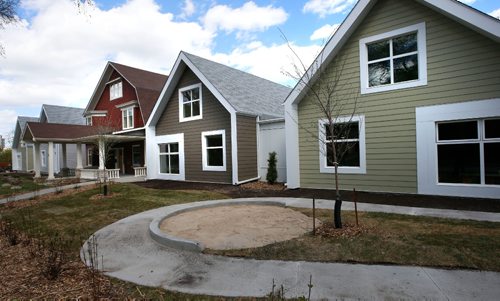 WAYNE GLOWACKI / WINNIPEG FREE PRESS 

Building Blocks on Balmoral Child Care Centre at 51 Balmoral St.  A highlight of the new centre is that it integrates an iconic century-old house into its structure, retaining the distinctive residential period look of the surrounding homes. Carols Sanders story  May 11 2017