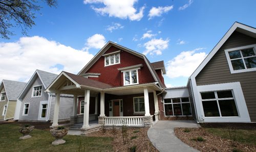 WAYNE GLOWACKI / WINNIPEG FREE PRESS 

Building Blocks on Balmoral Child Care Centre at 51 Balmoral St.  A highlight of the new centre is that it integrates an iconic century-old house into its structure, retaining the distinctive residential period look of the surrounding homes. Carols Sanders story  May 11 2017