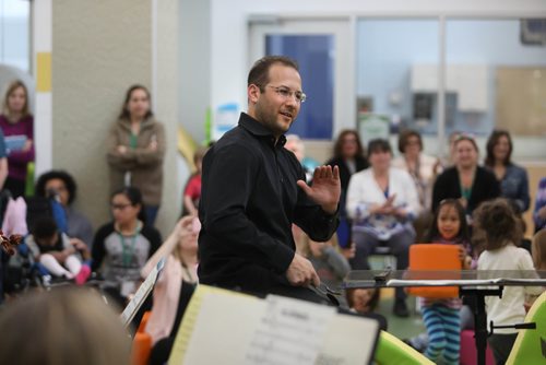 

RUTH BONNEVILLE /  WINNIPEG FREE PRESS

WSO visits SSCY for heartwarming Children's concert May 11

 WSO Resident Conductor Julian Pellicano conducts members of symphony as they perform for Children from (SSCY), Specialized Services for Children & Youth Centre  at a concert  in the former Christie Biscuits building Thursday.  This performance is part of the many outreach initiatives that make classical music accessible to all-Manitobans.  (Photos of the kids were allowed to be taken but no names.)
Standup photo 
  

May 11, 2017