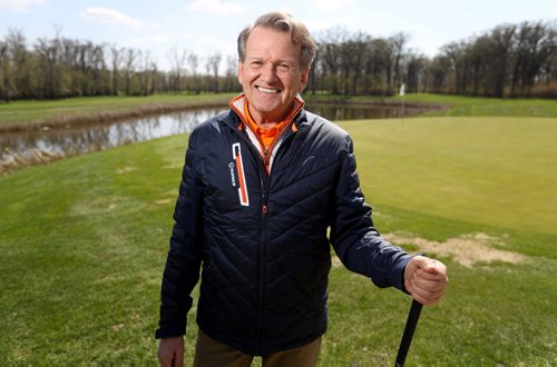 TREVOR HAGAN / WINNIPEG FREE PRESS
Larry Robinson, golf pro at Bridges Golf Course in Starbuck, Thursday, May 11, 2017.