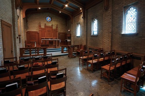 JOHN WOODS / WINNIPEG FREE PRESS
Memorial chapel at St George's Anglican Church on Wilton St Friday, May 12, 2017.