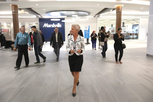 RUTH BONNEVILLE /  WINNIPEG FREE PRESS

Sandra Hagenaars GM of Kildonan Place stands gives media the a sneak peak of the common areas in its new expansion wing, which is the former 120,000-square-foot Target store that used to be at the east end of the shopping centre Friday.   

See SECTION: Business/McNeill story.  


May 11, 2017