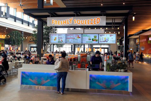 BORIS MINKEVICH / WINNIPEG FREE PRESS
RESTO -  The food court at Outlet Collection Winnipeg. Freshly Squeezed. ALSION GILLMOR STORY. May 15, 2017