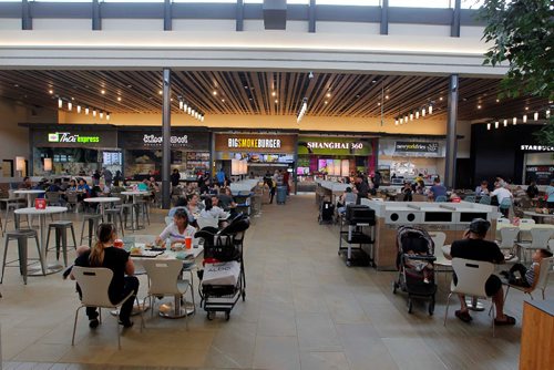 BORIS MINKEVICH / WINNIPEG FREE PRESS
RESTO -  The food court at Outlet Collection Winnipeg. Interior has lots of room and great light from the windows. ALSION GILLMOR STORY. May 15, 2017
