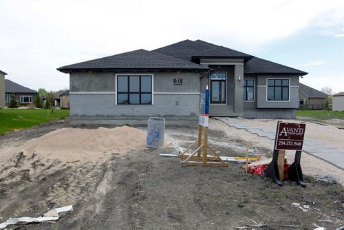 BORIS MINKEVICH / WINNIPEG FREE PRESS
31 Wheelwright Way in Oak Bluff West. Avanti Homes. Exterior of the home is not finished yet. TODD LEWYS STORY. May 15, 2017