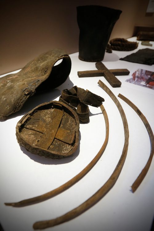 JOHN WOODS / WINNIPEG FREE PRESS
Artifacts in  Brent Piniuta's collection from the Invincible which sank in 1758 photographed Monday, May 15, 2017. He's loaning artifacts to a Halifax naval museum.