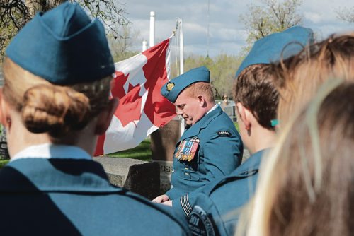 Canstar Community News MAY 9, 2017 - Lt.-Col. Chris Morrison at the monument dedication ceremony for Lt. Alan McLeod. (LIGIA BRAIDOTTI/CANSTAR COMMUNITY NEWS/TIMES)