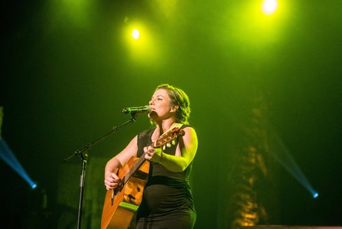 Christia Couture Performs her song Alone in This at the 2017 Indigenous Music Awards Friday evening at the Regent Club Casino. May 19, 2017. (MIKE SUDOMA / WINNIPEG FREE PRESS)