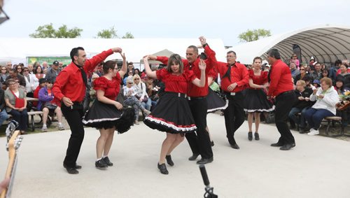 RUTH BONNEVILLE /  WINNIPEG FREE PRESS

The Norman Chief Memorial Dancers perform at the opening of the St. Norbert Farmer's Market  Saturday morning. 




May 20, 2017